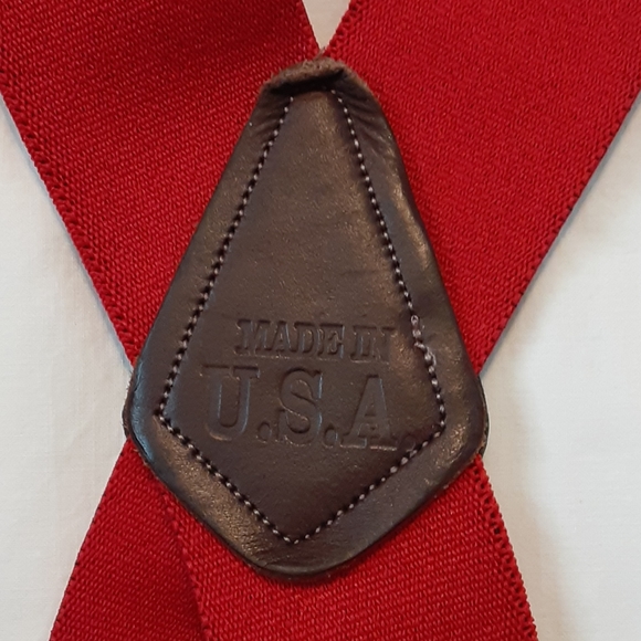 Suspenders braces, red big man 55" - Picture 8 of 8